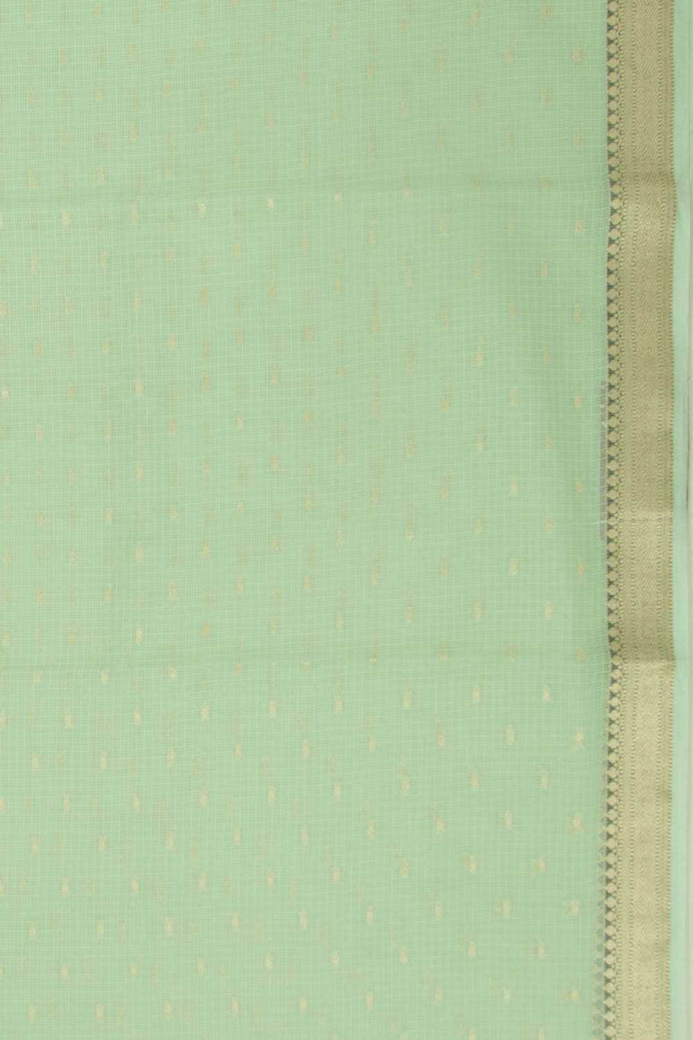 Kota Soft Silk Butta Green Saree