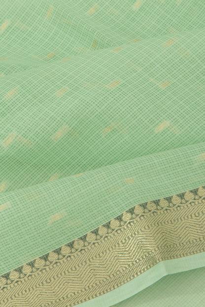Kota Soft Silk Butta Green Saree