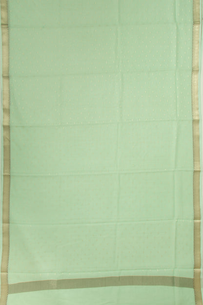 Kota Soft Silk Butta Green Saree