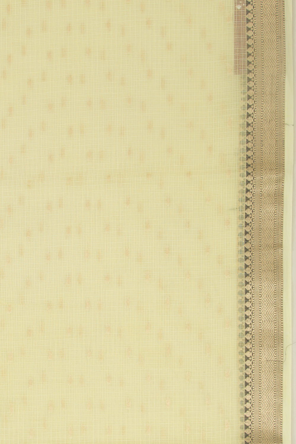Kota Soft Silk Butta Lemon Yellow Saree