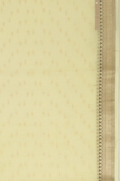 Kota Soft Silk Butta Lemon Yellow Saree