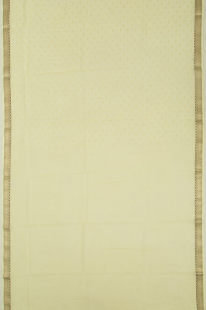 Kota Soft Silk Butta Lemon Yellow Saree