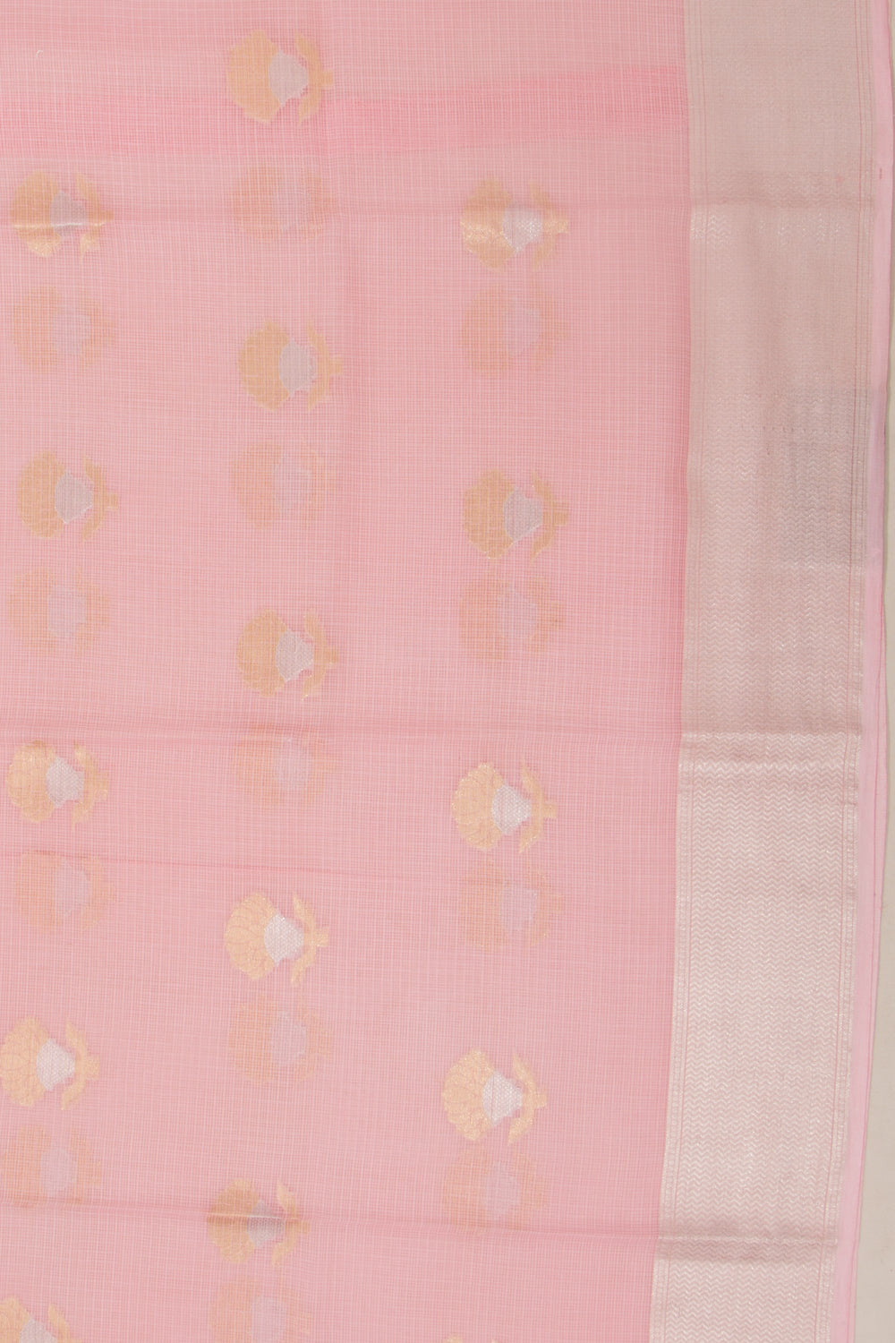 Kota Soft Silk Butta Baby Pink Saree