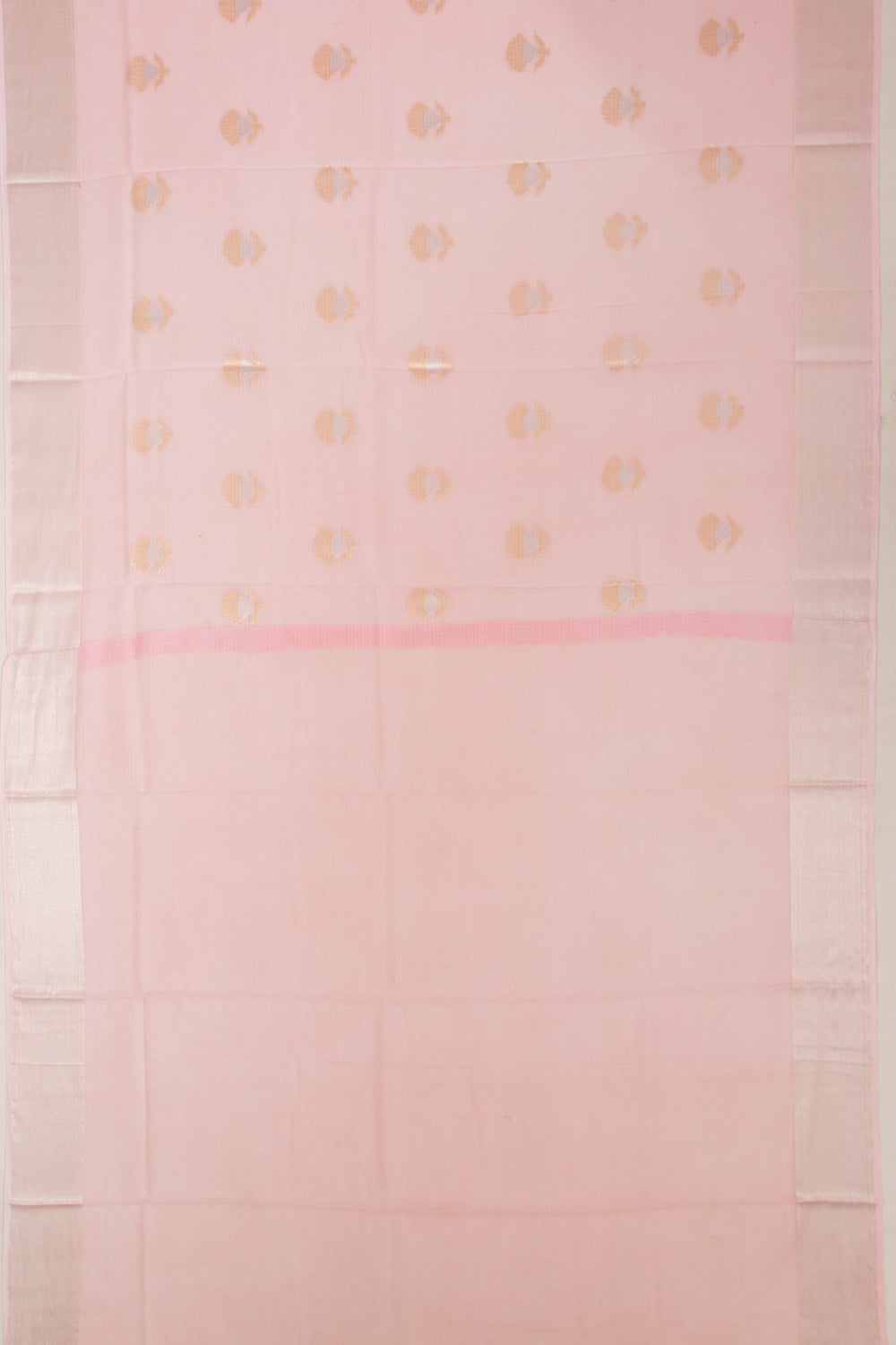 Kota Soft Silk Butta Baby Pink Saree