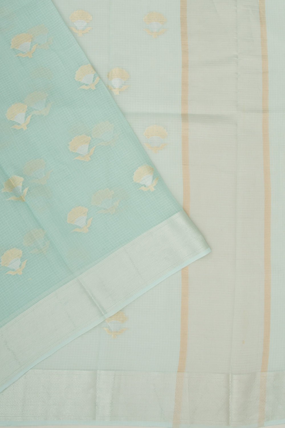 Kota Soft Silk Butta Pastel Blue Saree