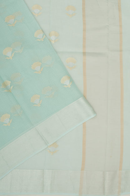 Kota Soft Silk Butta Pastel Blue Saree
