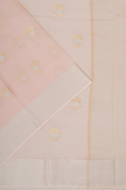Kota Soft Silk Butta Peach Saree