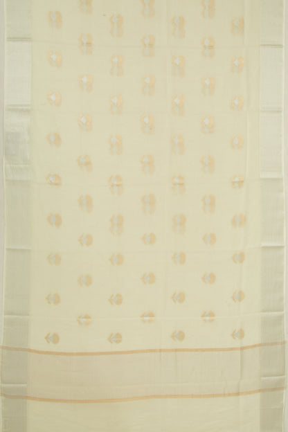 Kota Soft Silk Butta Pastel Yellow Saree