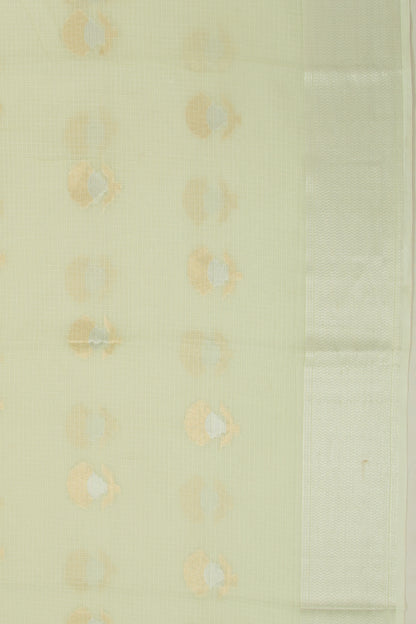 Kota Soft Silk Butta Pastel Green Saree