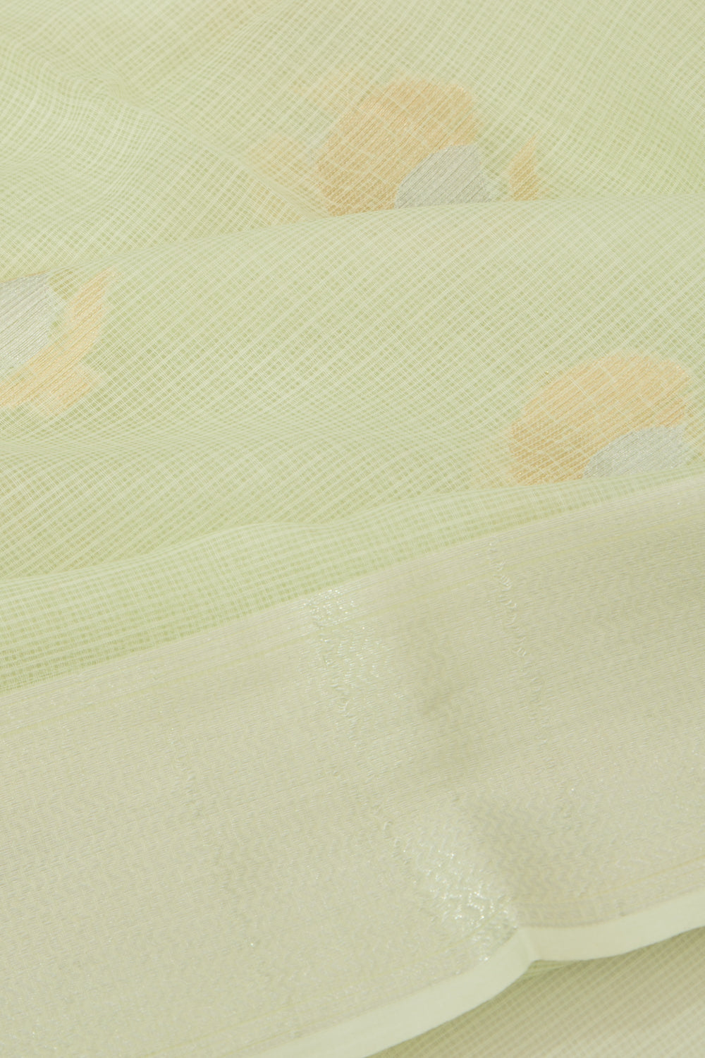 Kota Soft Silk Butta Pastel Green Saree