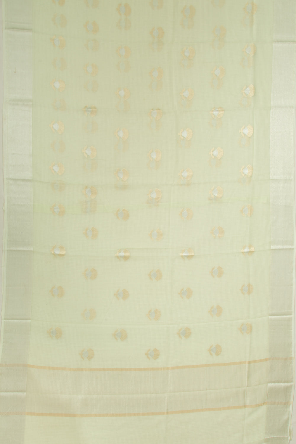 Kota Soft Silk Butta Pastel Green Saree