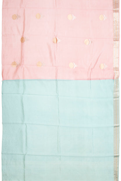 Banarasi Silk Katan Butta Pink Saree