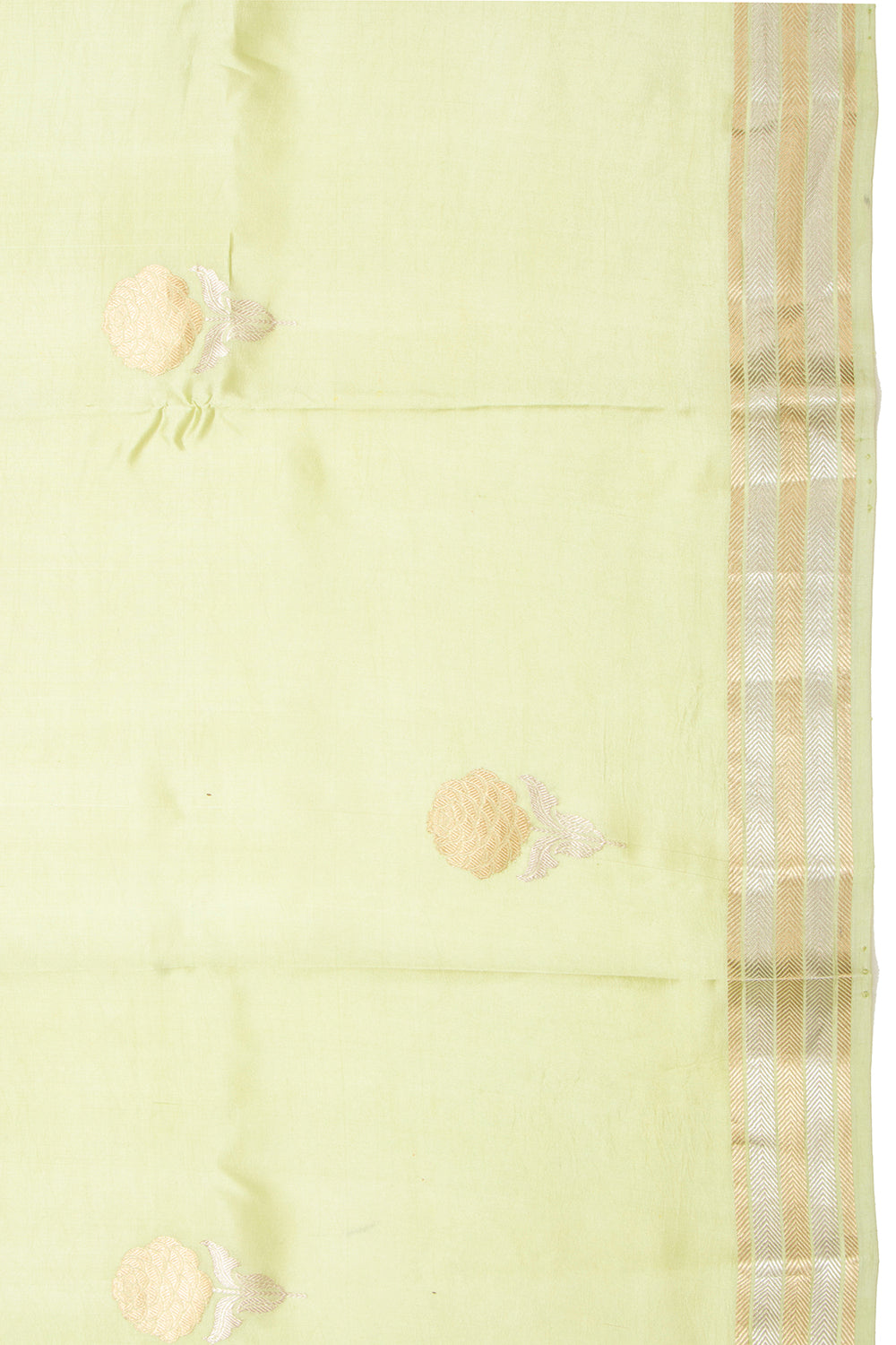 Banarasi Silk Katan Butta Green Saree