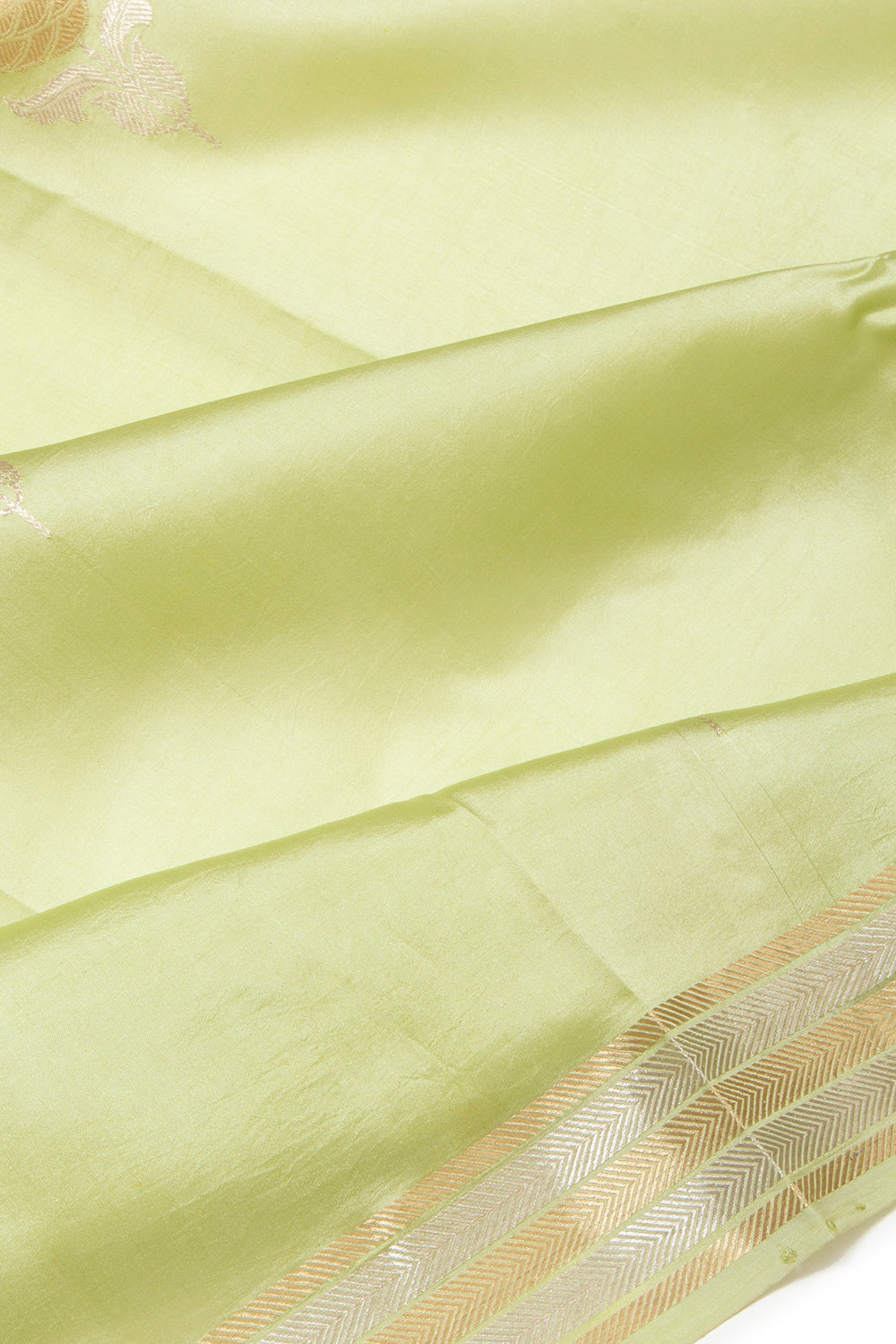 Banarasi Silk Katan Butta Green Saree