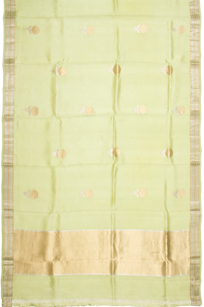 Banarasi Silk Katan Butta Green Saree