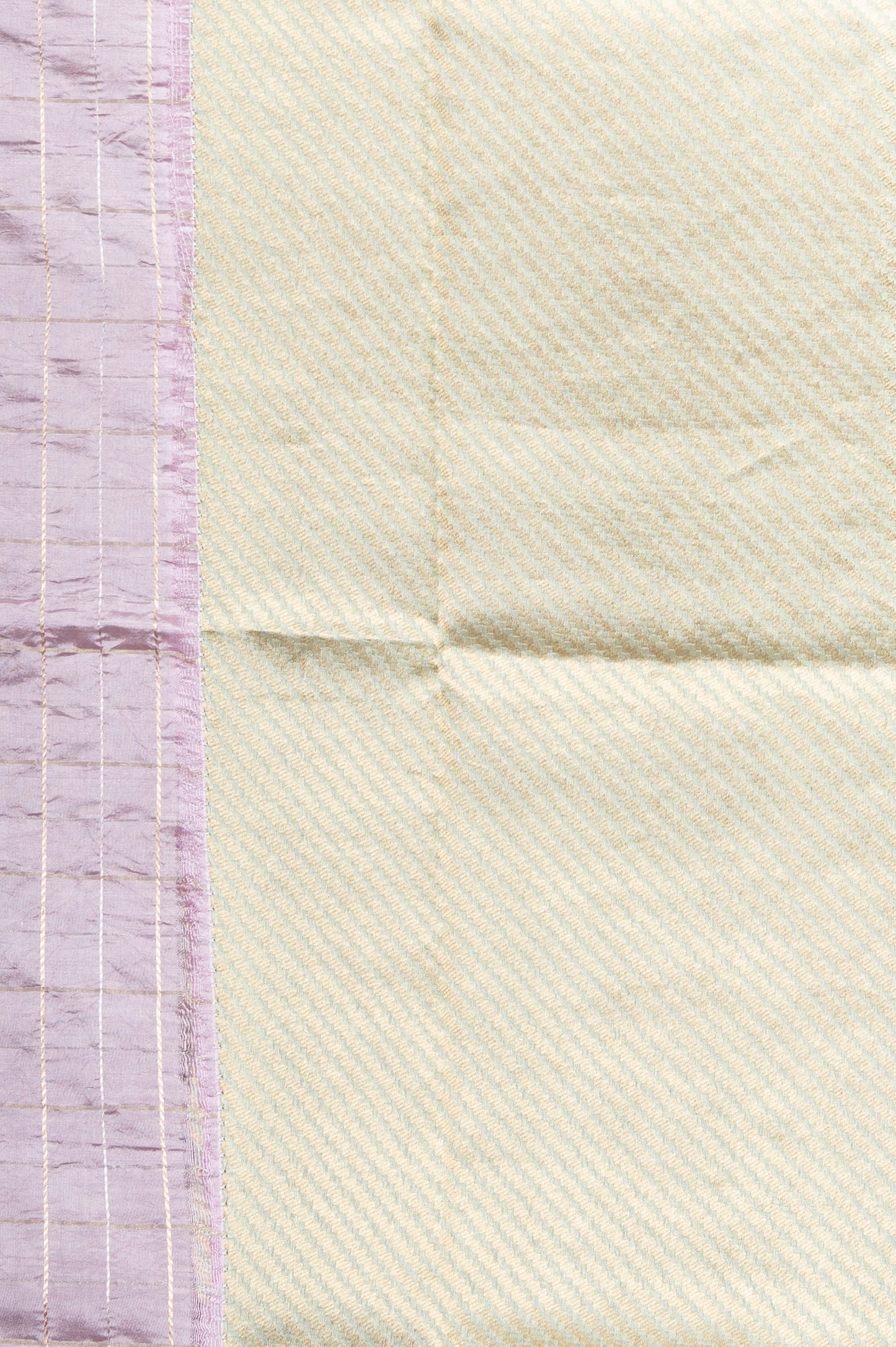 Banarasi Silk Katan Checks Lavender Saree