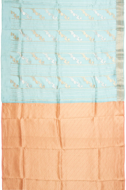Banarasi Silk Katan Brocade Sky Blue Saree