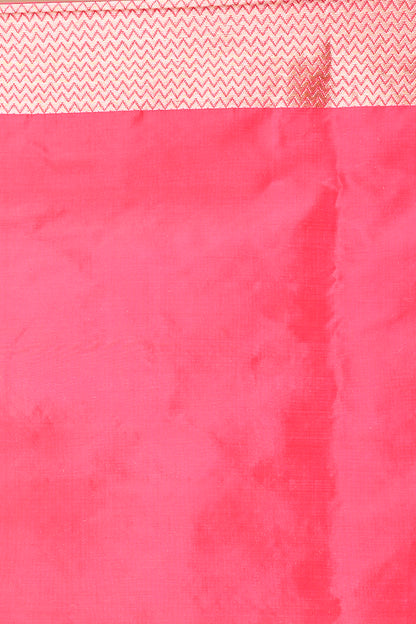 Banarasi Silk Jaal Pink Saree