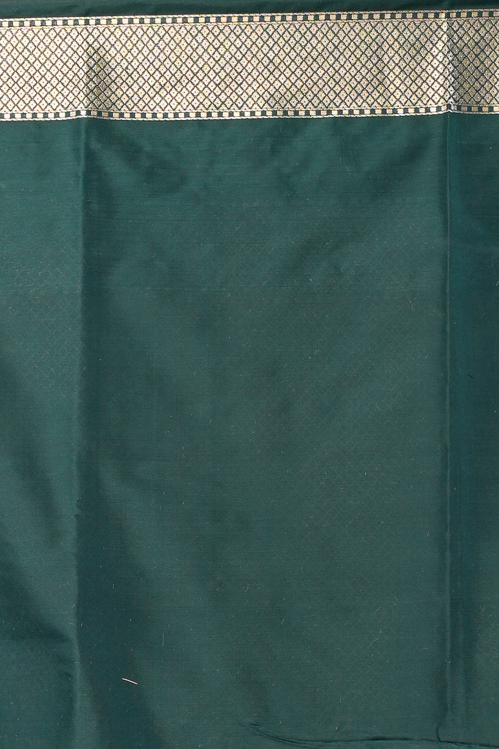 Banarasi Silk Shikargah Jaal Bottle Green Saree