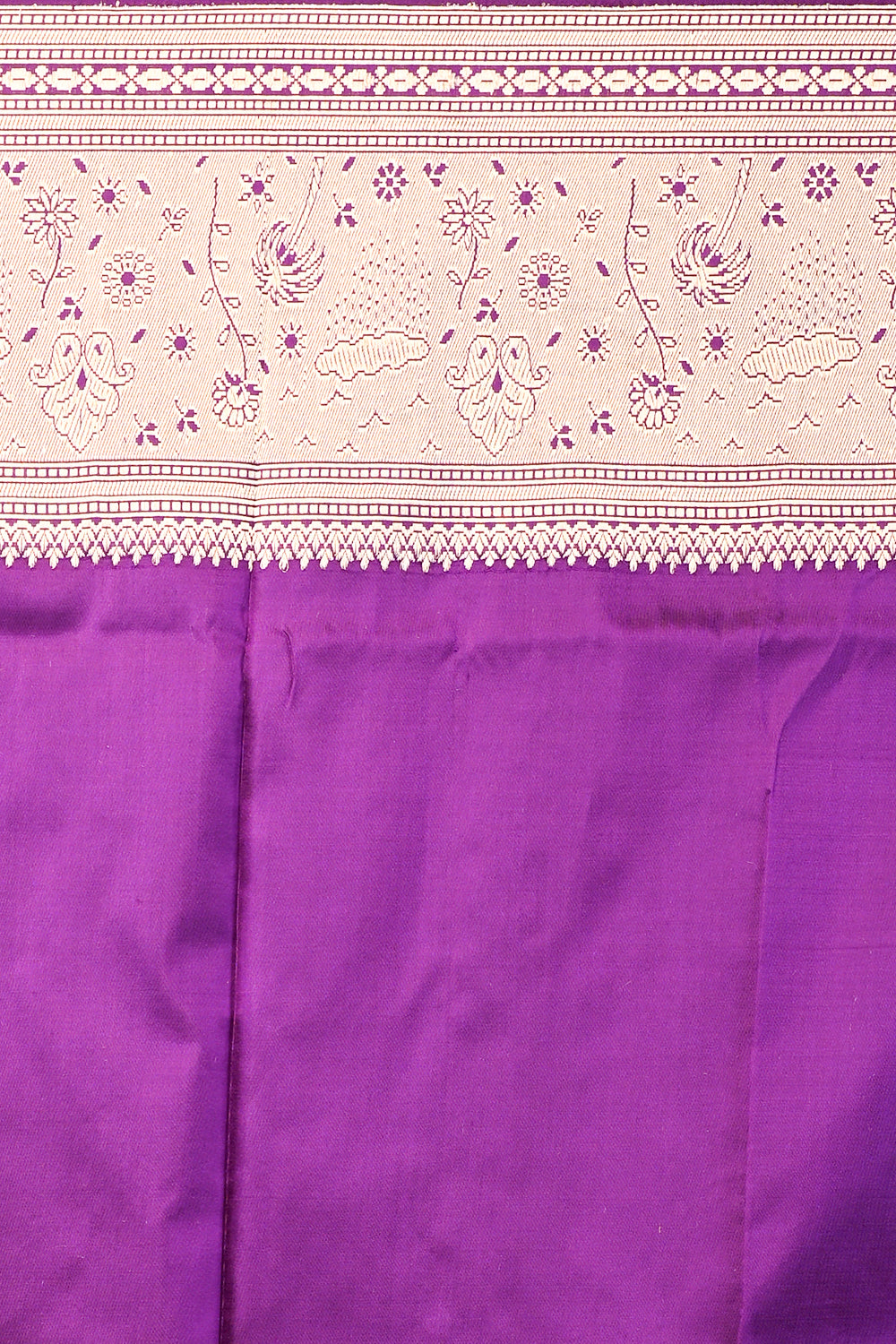 Banarasi Silk Brocade Purple Saree