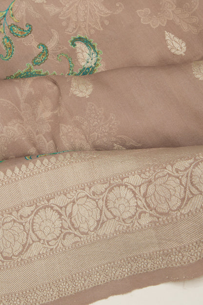 Tussar Floral Printed And Butta Snuff Saree