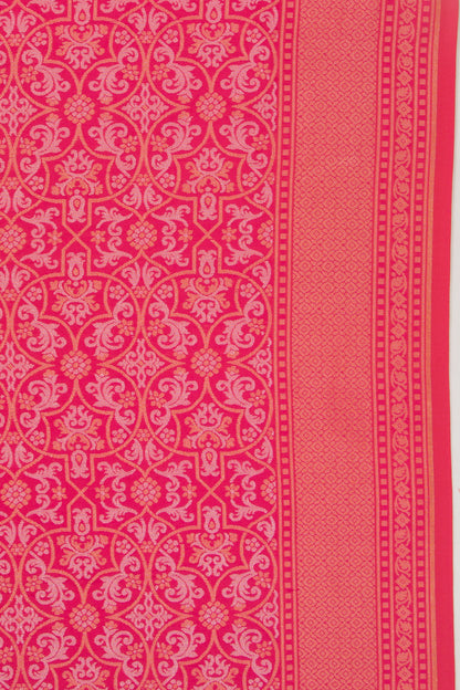 Banarasi Silk Brocade Pink Saree