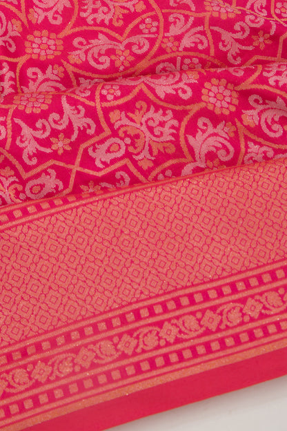 Banarasi Silk Brocade Pink Saree