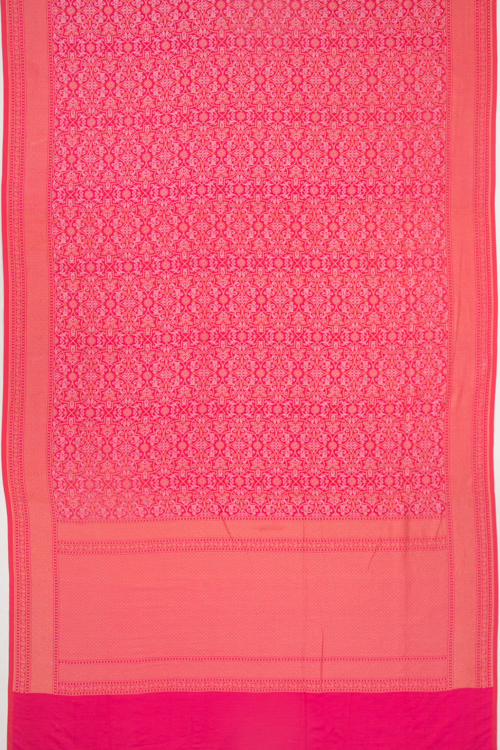 Banarasi Silk Brocade Pink Saree