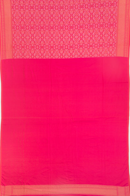 Banarasi Silk Brocade Pink Saree