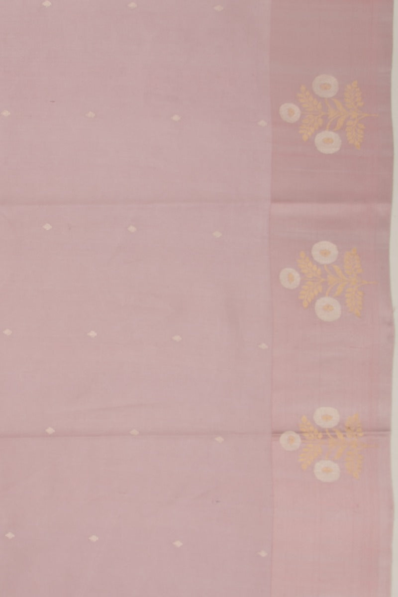 Banarasi Silk Katan Butta Lilac Saree