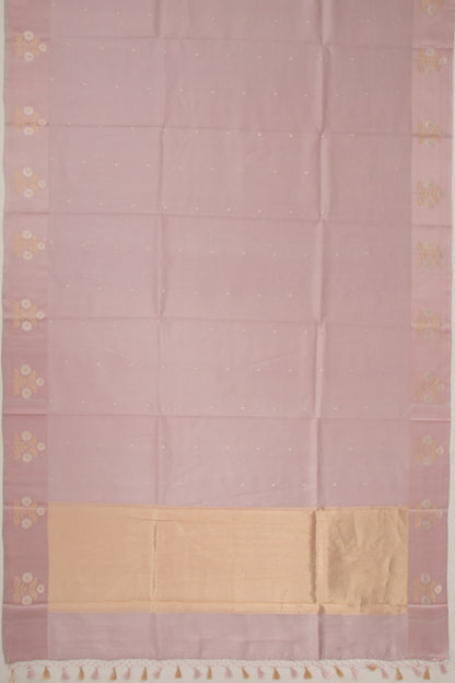 Banarasi Silk Katan Butta Lilac Saree