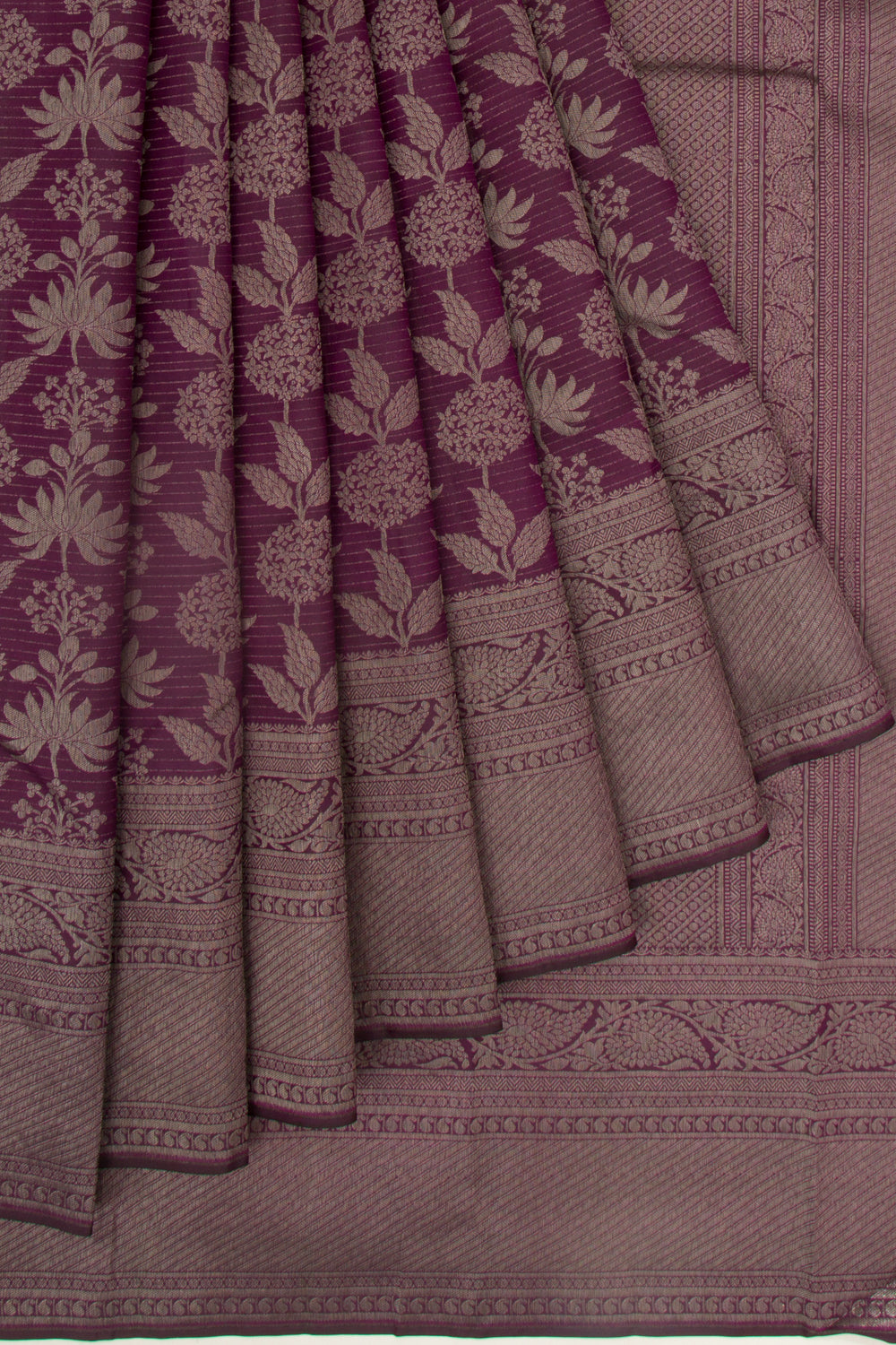 Taranga Kanchi Silk Brocade Purple Saree