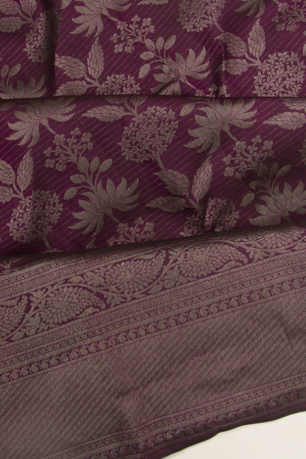 Taranga Kanchi Silk Brocade Purple Saree