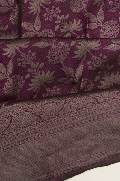Taranga Kanchi Silk Brocade Purple Saree