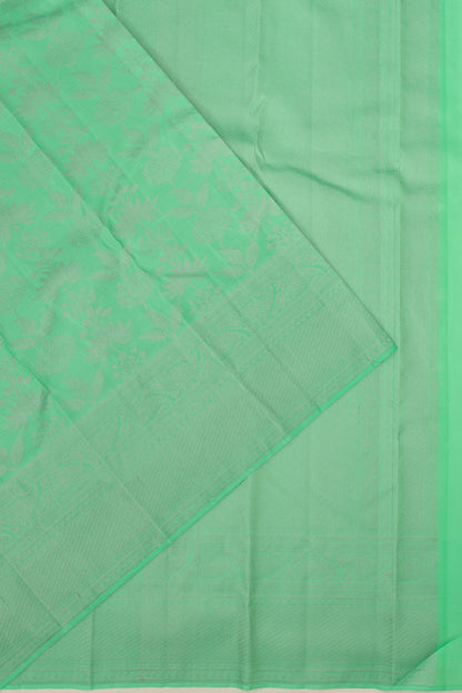 Taranga Kanchi Silk Jaal Sea Green Saree