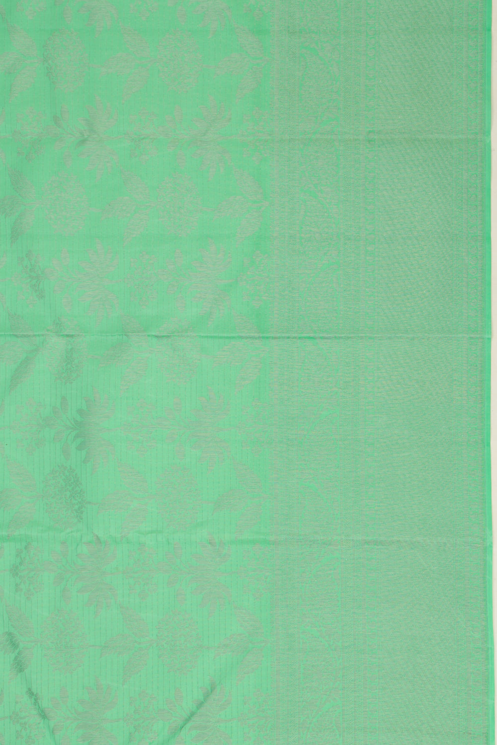 Taranga Kanchi Silk Jaal Sea Green Saree