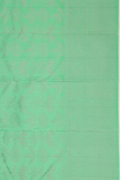 Taranga Kanchi Silk Jaal Sea Green Saree