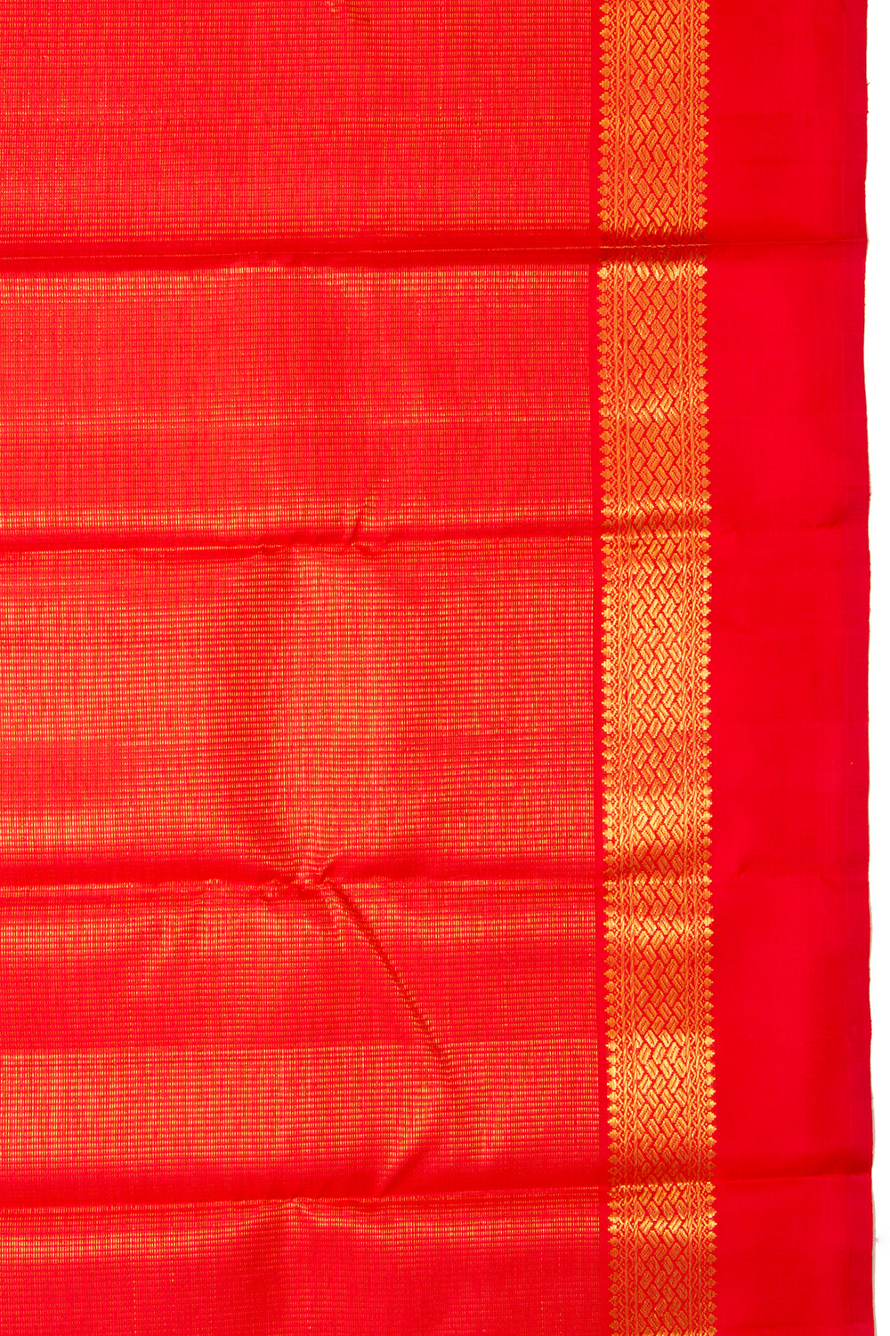 Kanchipuram Silk Brocade Red Saree