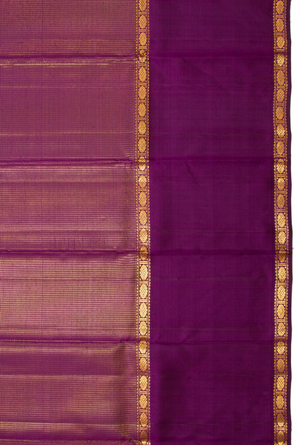 Kanchipuram Silk Brocade Purple Saree
