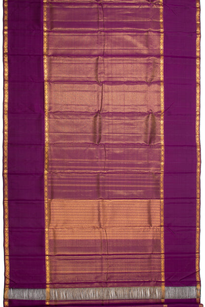 Kanchipuram Silk Brocade Purple Saree