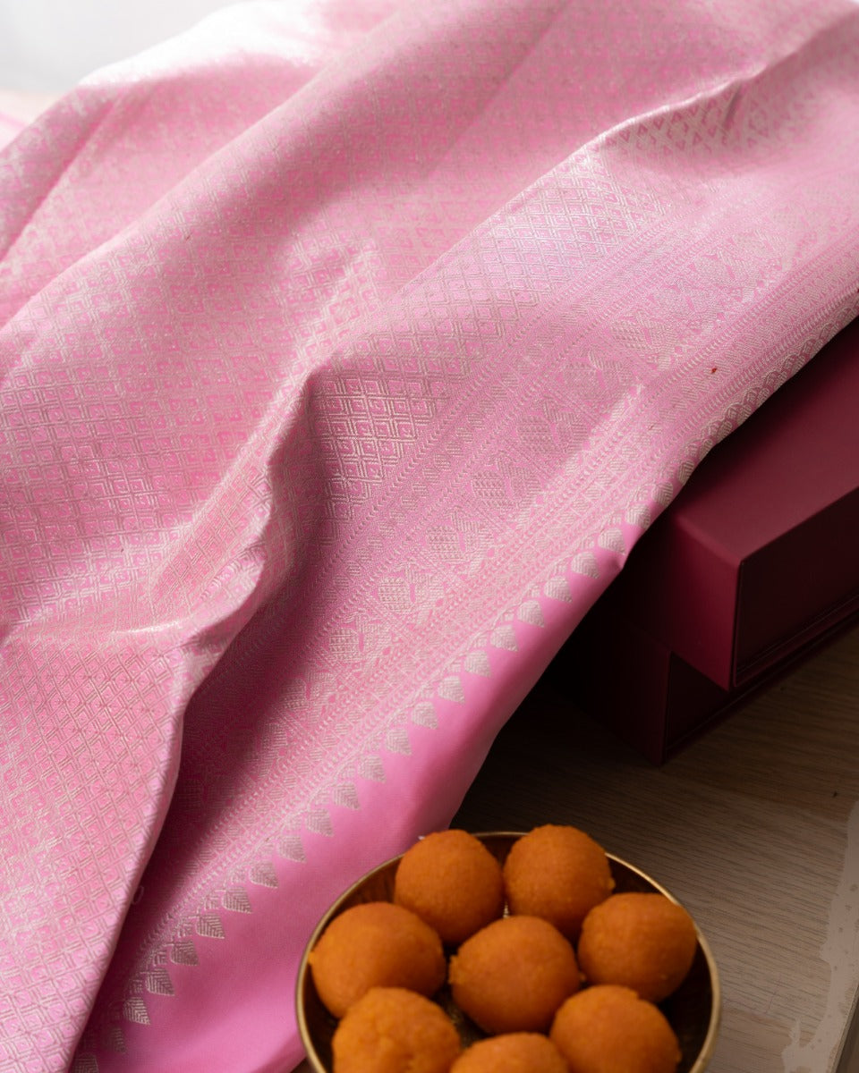 Kanchipuram Silk Brocade Green Saree