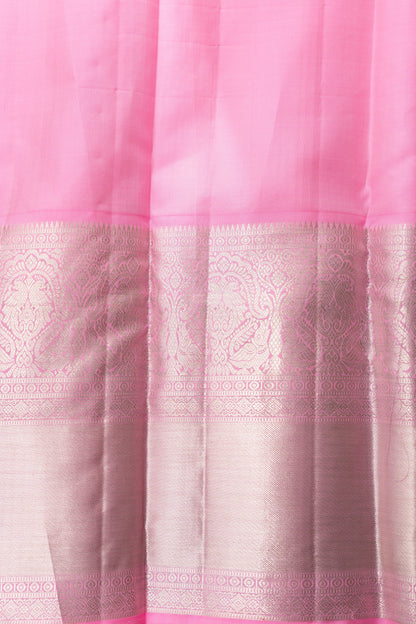 Kanchipuram Silk Brocade Green Saree With Rakhi and Gift Box