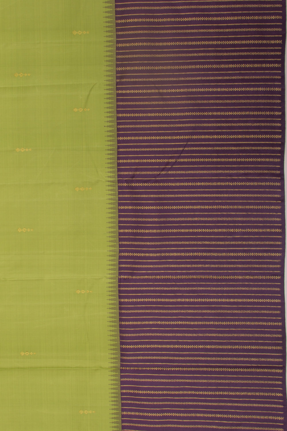Kanchipuram Silk Butta Pista Green Saree