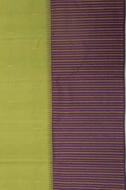 Kanchipuram Silk Butta Pista Green Saree