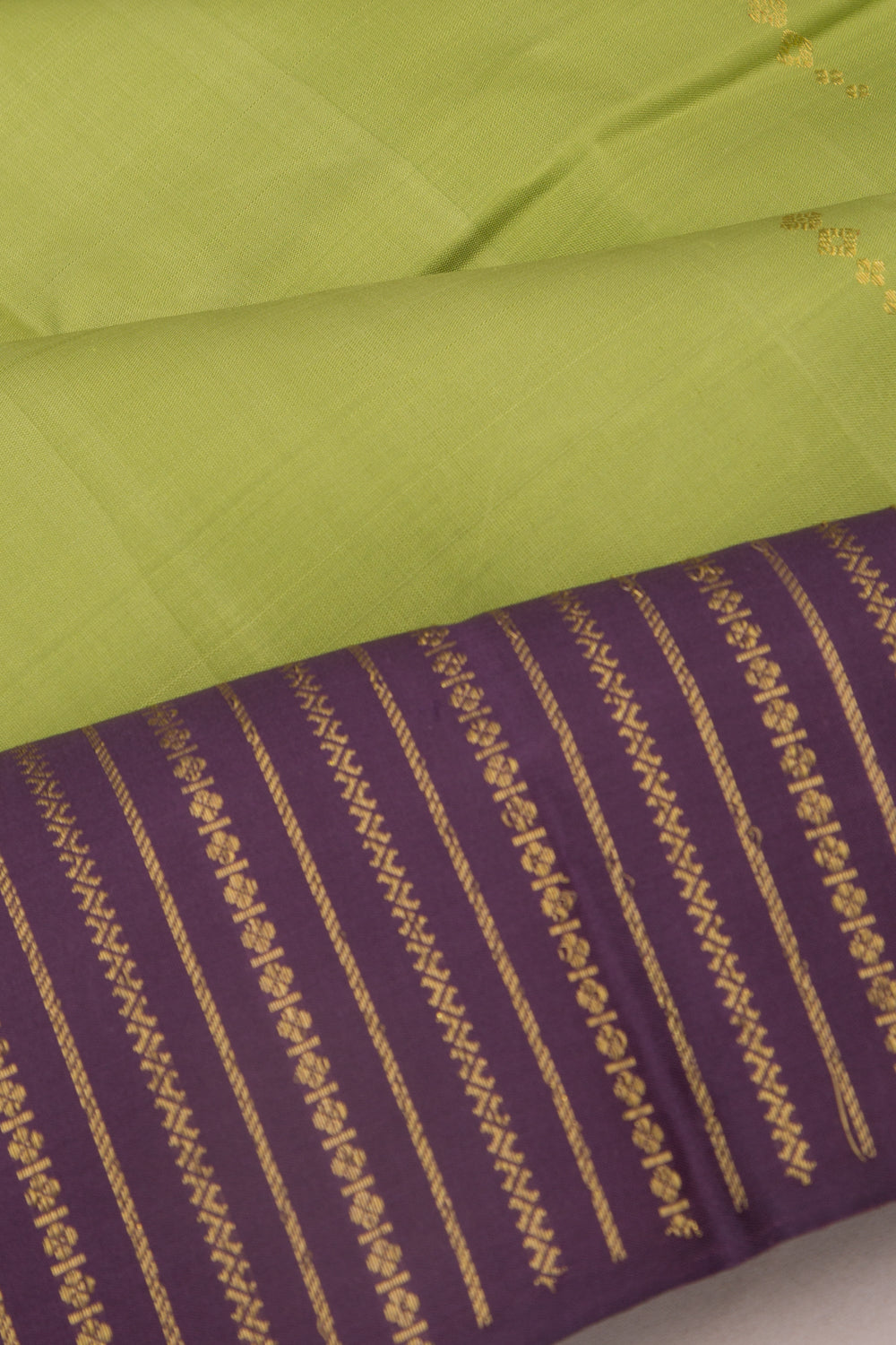 Kanchipuram Silk Butta Pista Green Saree