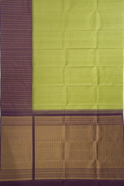 Kanchipuram Silk Butta Pista Green Saree
