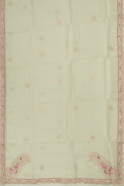 Organza Butta Pastel Green Saree
