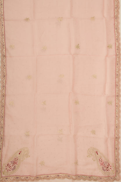 Organza Butta Pink Saree