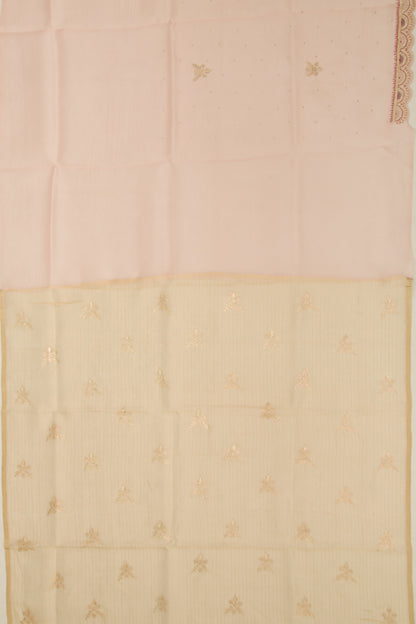 Organza Butta Pink Saree