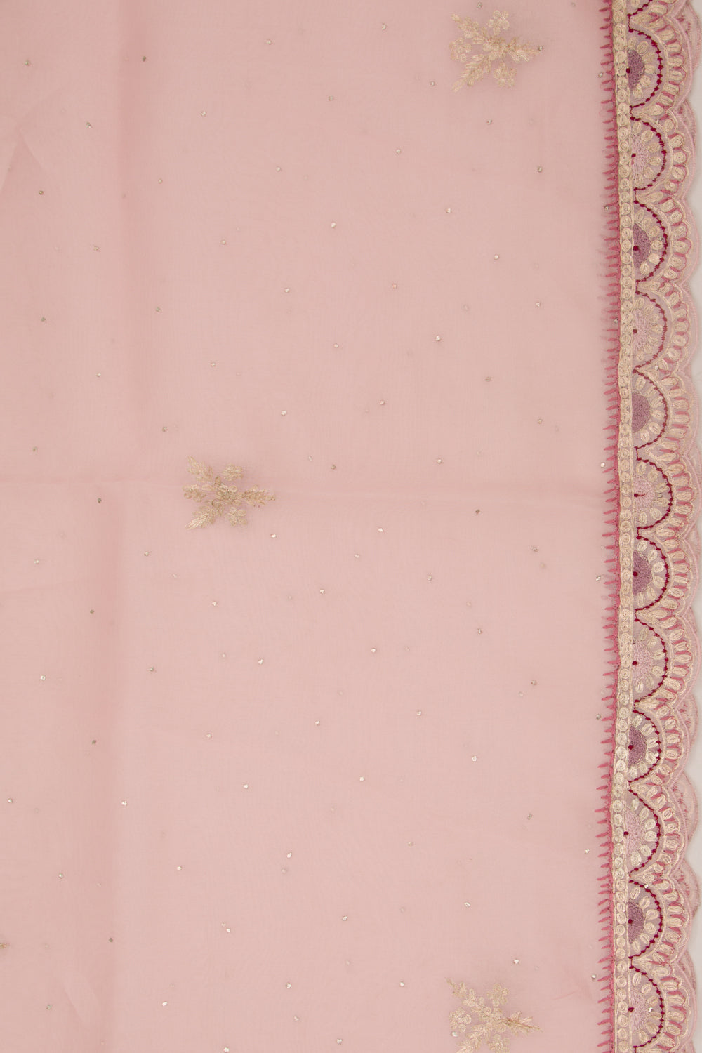 Organza Butta Pink Saree